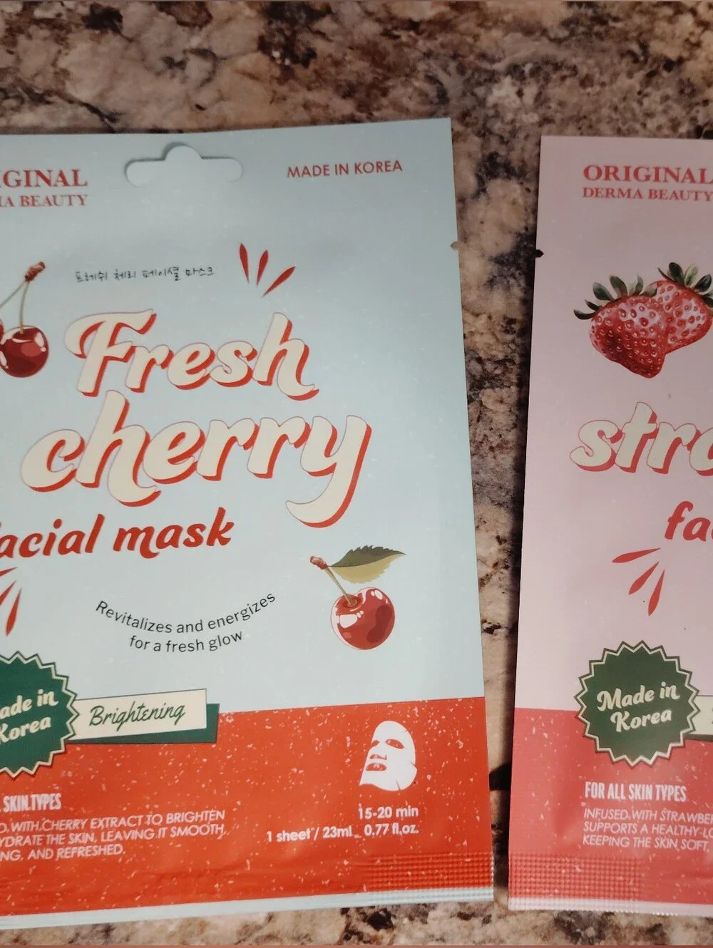 Derma beauty fresh cherry facial mask original derma beauty made in Korea